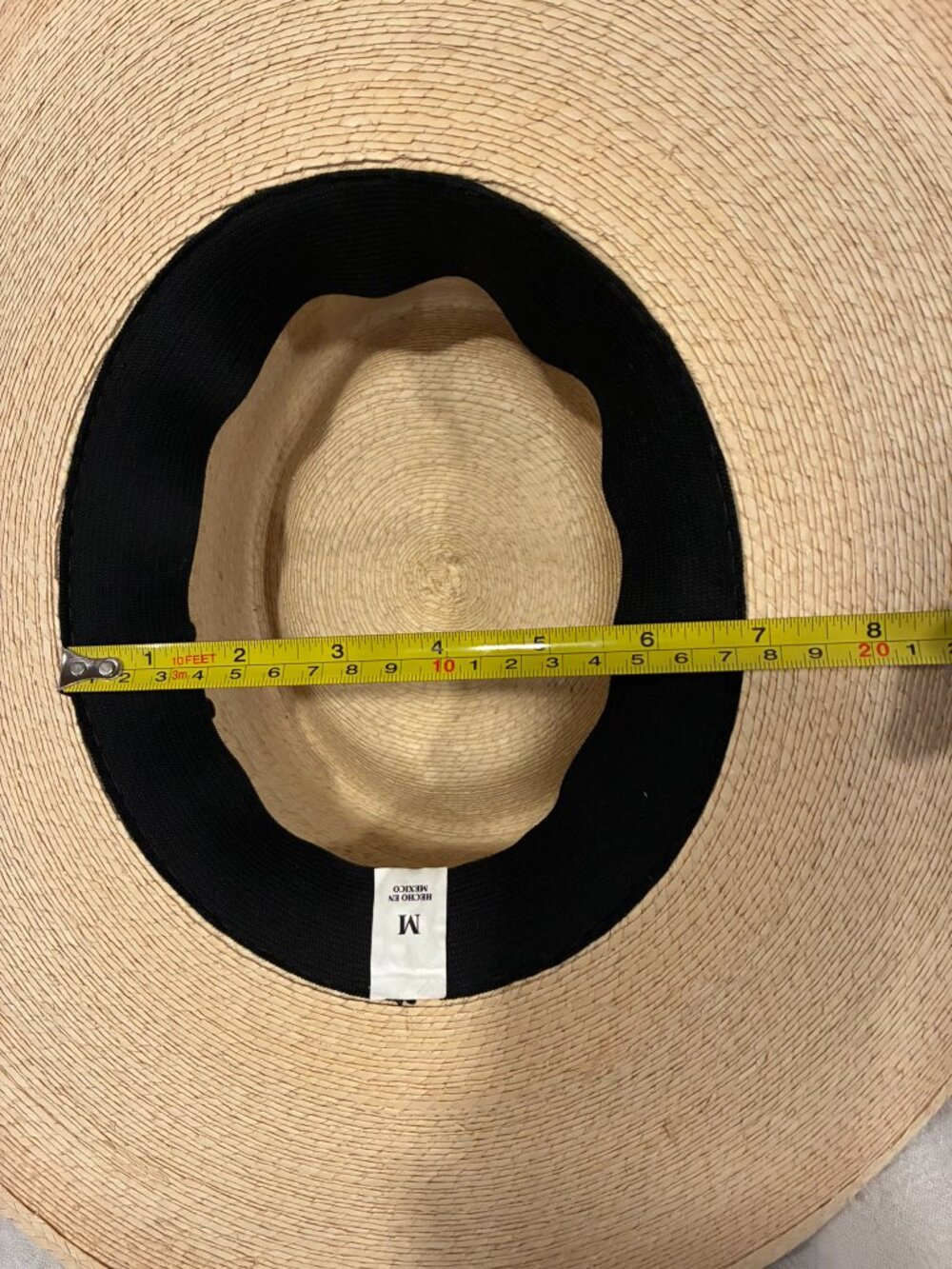 Vintage Straw Boater Hat w/ Braided Horsehair Band & Tassel - Picture 10 of 13